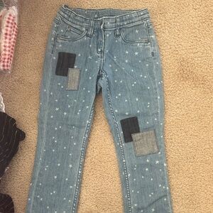 Hanna Andersson Starry Blue Kids Jeans with Patches